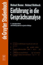 Cover von Einführung in die Gesprächsanalyse