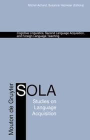 Cover von Cognitive Linguistics, Second Language Acquisition and Foreign Language Teaching