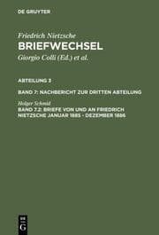 Cover von Briefe von und an Friedrich Nietzsche Januar 1885 - Dezember 1886