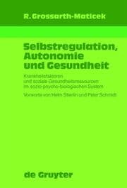 Cover von Selbstregulation, Autonomie und Gesundheit