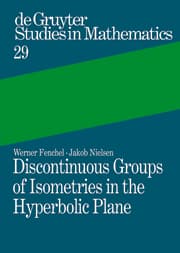 Cover von Discontinuous Groups of Isometries in the Hyperbolic Plane