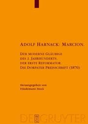 Cover von Adolf Harnack: Marcion