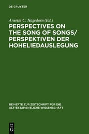 Cover von Perspectives on the Song of Songs/Perspektiven der Hoheliedauslegung
