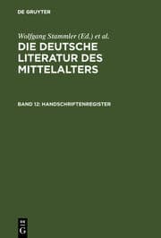 Cover von Handschriftenregister