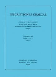 Cover von Inscriptiones Sami insulae/Inscriptiones Corassiarum/Inscriptiones Icariae insulae
