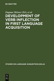 Cover von Development of Verb Inflection in First Language Acquisition