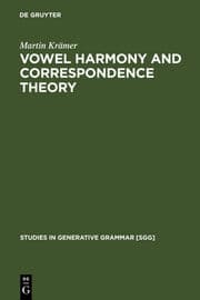 Cover von Vowel Harmony and Correspondence Theory