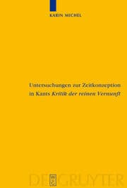 Cover von Untersuchungen zur Zeitkonzeption in Kants Kritik der reinen Vernunft