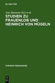 Cover von Studien zu Frauenlob und Heinrich von Mügeln