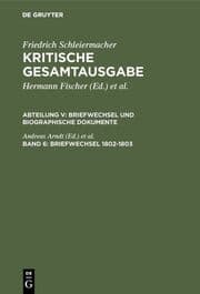 Cover von Briefwechsel 1802-1803