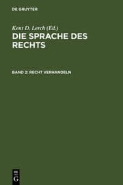 Cover von Sprache des Rechts 2