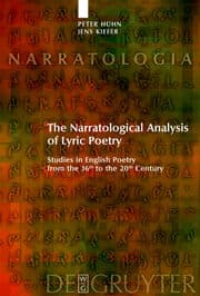 Cover von The Narratological Analysis of Lyric Poetry