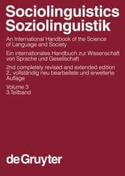 Cover von Sociolinguistics / Soziolinguistik. Volume 3