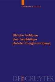 Cover von Ethische Probleme einer langfristigen globalen Energieversorgung