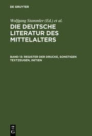 Cover von Register der Drucke, Sonstigen Textzeugen, Initien