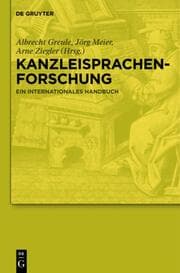 Cover von Kanzleisprachenforschung