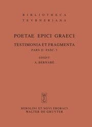 Cover von Musaeus.Linus.Epimenides.Papyrus Derveni.Indices