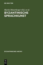 Cover von Byzantinische Sprachkunst