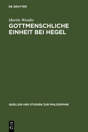 Cover von Gottmenschliche Einheit bei Hegel