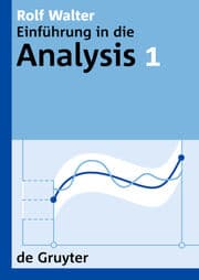 Cover von Rolf Walter: Einführung in die Analysis. 1