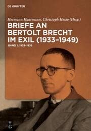 Cover von Briefe an Bertolt Brecht im Exil (1933-1949)