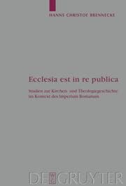 Cover von Ecclesia est in re publica