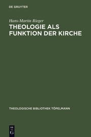 Cover von Theologie als Funktion der Kirche
