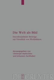Cover von Die Welt als Bild