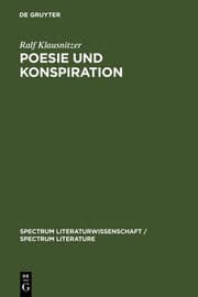 Cover von Poesie und Konspiration