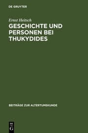 Cover von Geschichte und Personen bei Thukydides
