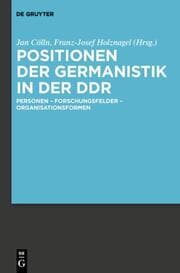 Cover von Positionen der Germanistik in der DDR