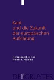 Cover von Kant und die Zukunft der europäischen Aufklärung