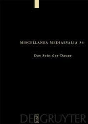 Cover von Das Sein der Dauer