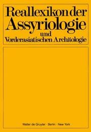 Cover von Reallexikon der Assyriologie und Vorderasiatischen Archäologie. Bd 12/Lieferung 7/8