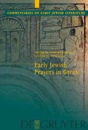 Cover von Early Jewish Prayers in Greek