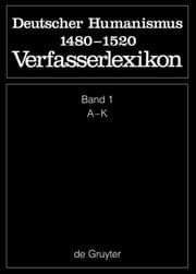 Cover von Deutscher Humanismus A-K