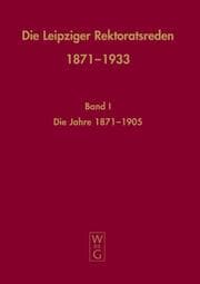 Cover von Die Leipziger Rektoratsreden 1871-1933