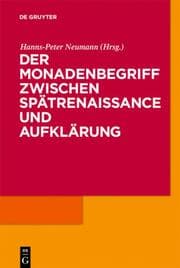 Cover von Der Monadenbegriff zwischen Spätrenaissance und Aufklärung