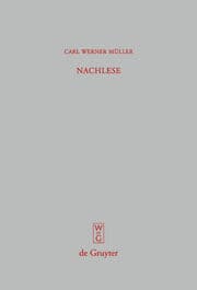 Cover von Nachlese