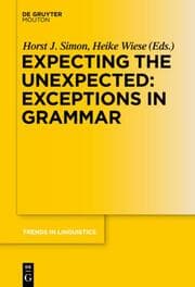 Cover von Expecting the Unexpected: Exceptions in Grammar