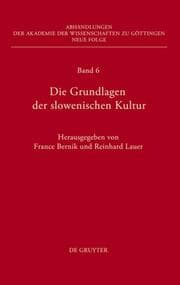 Cover von Die Grundlagen der slowenischen Kultur