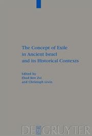 Cover von The Concept of Exile in Ancient Israel and its Historical Contexts