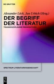 Cover von Der Begriff der Literatur