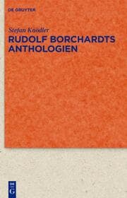 Cover von Rudolf Borchardts Anthologien
