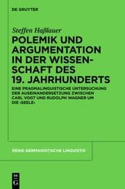 Cover von Polemik und Argumentation in der Wissenschaft des 19. Jahrhunderts