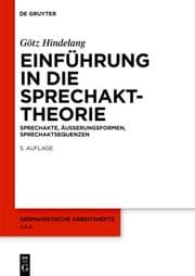 Cover von Einführung in die Sprechakttheorie