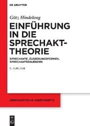 Cover von Einführung in die Sprechakttheorie