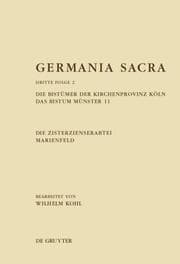 Cover von Die Bistümer der Kirchenprovinz Köln. Das Bistum Münster 11. Die Zisterzienserabtei Marienfeld