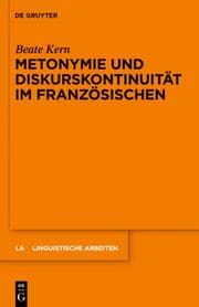 Cover von Metonymie und Diskurskontinuität im Französischen