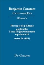 Cover von Principes de politique applicables à tous les gouvernements représentatifs